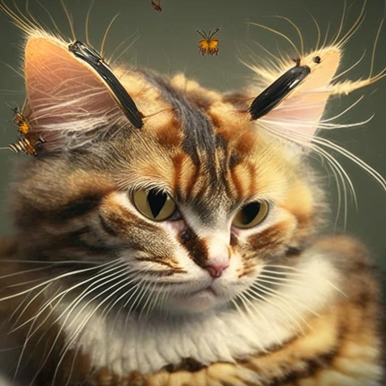 Сон Блохи на кошке