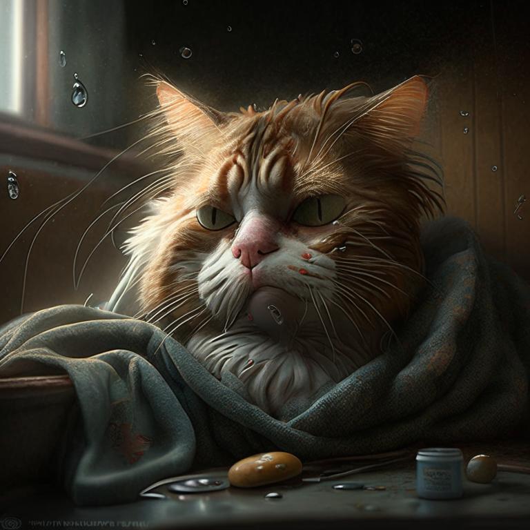 Сон Больная кошка