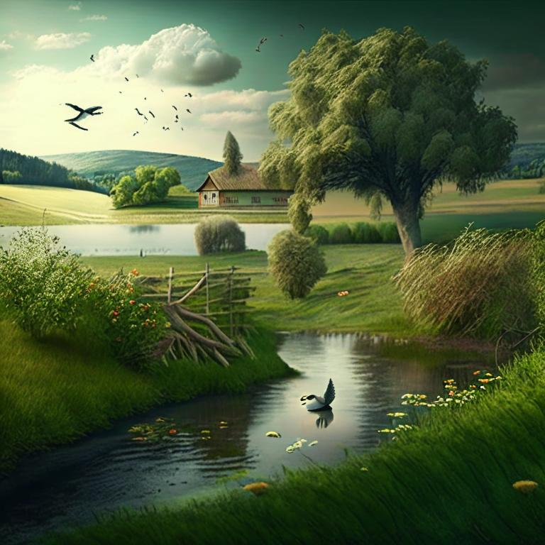 Сон Деревенская природа