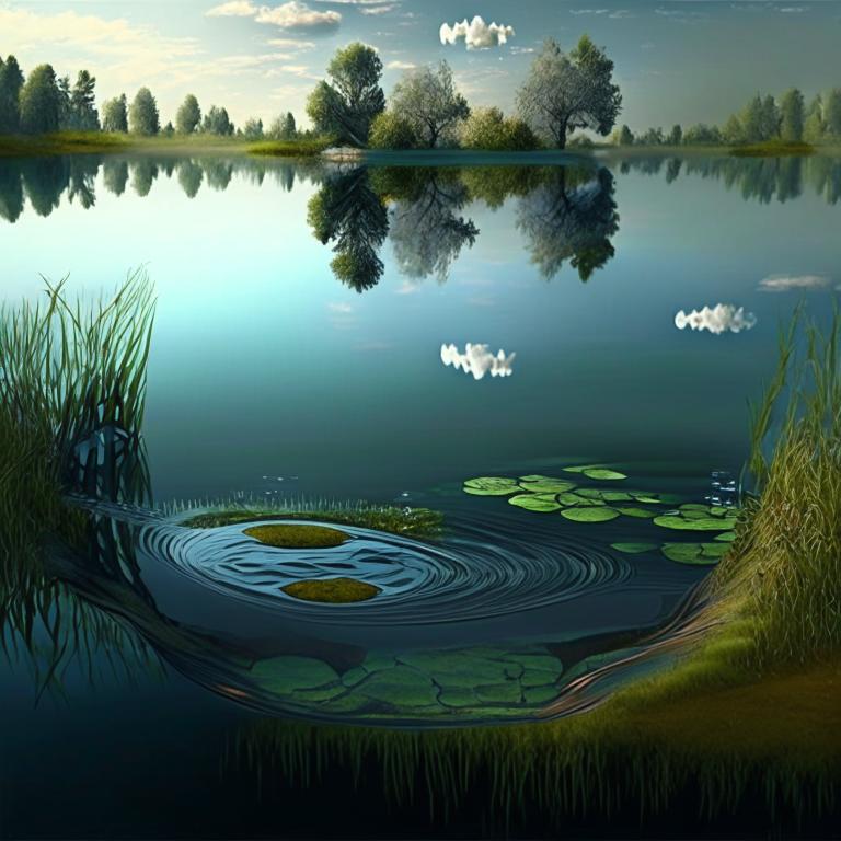 Сон Гладь воды река, пруд, озеро