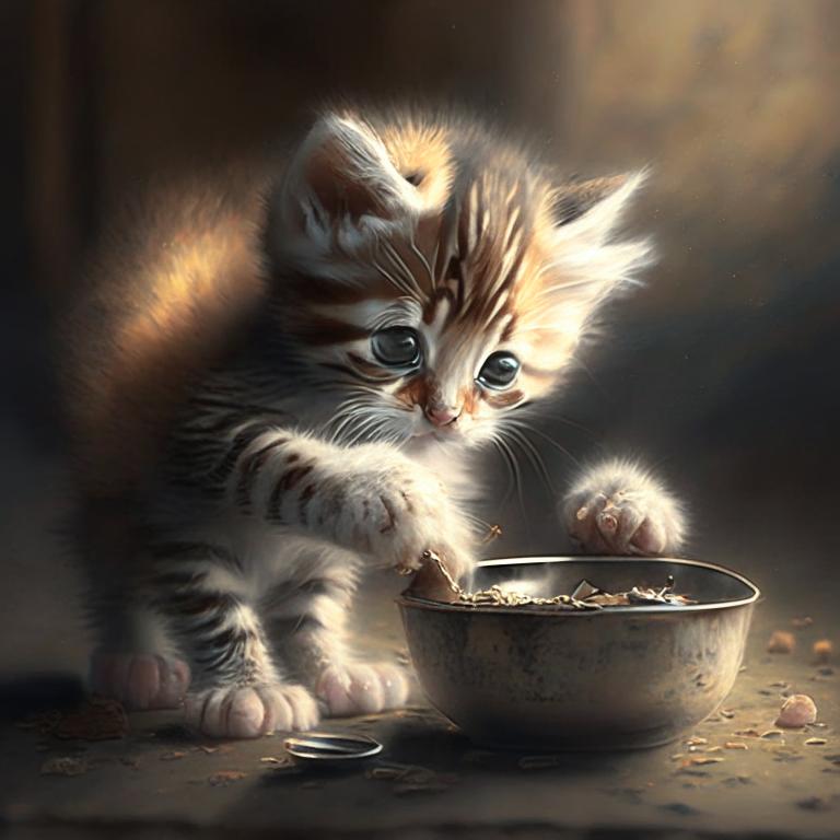 Сон Кормить котенка