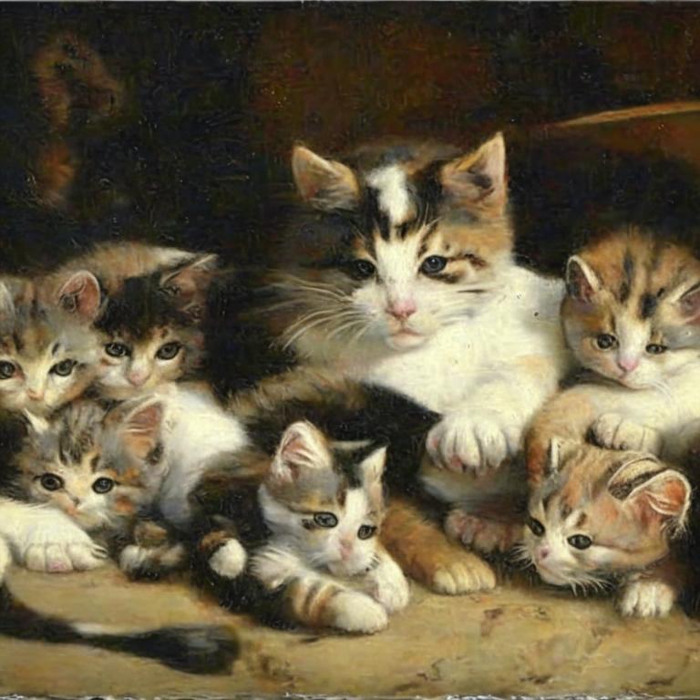Сон Кошка с котятами