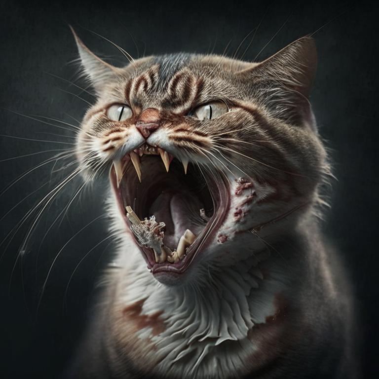 Сон Кот или кошка укусила