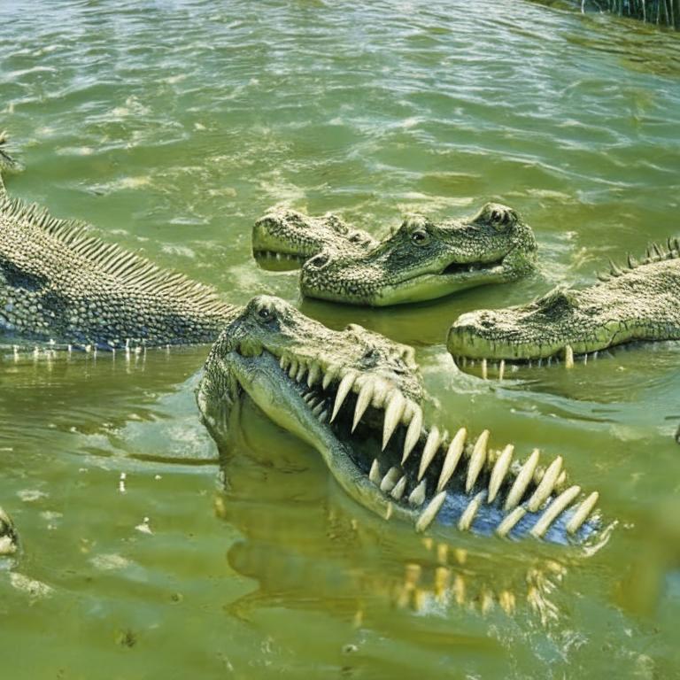 Сон Крокодилы в воде