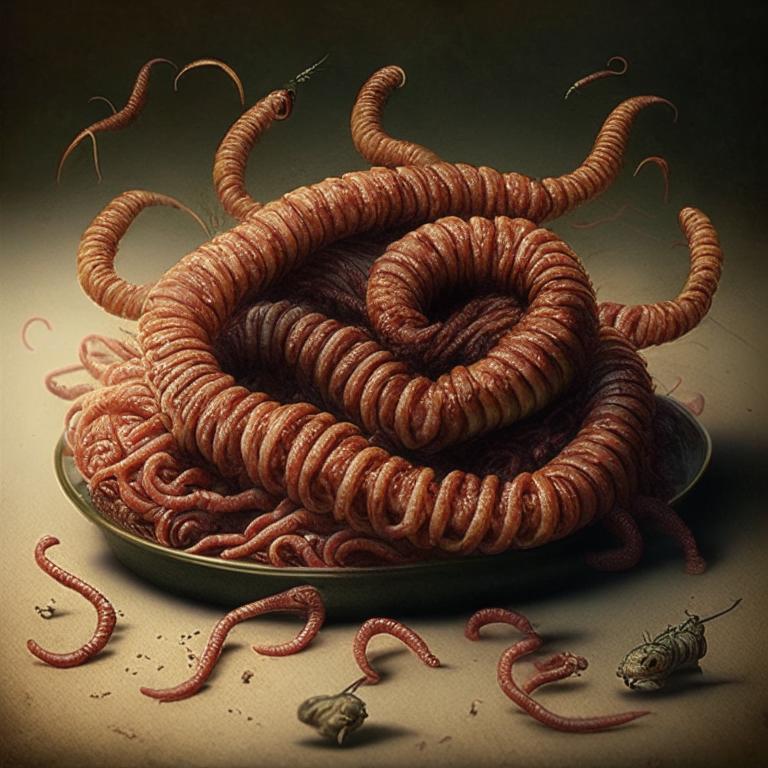 Сон Мясо с червями
