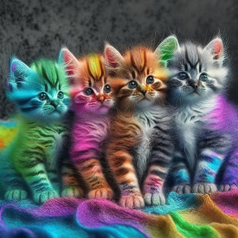Сон Разноцветные котята