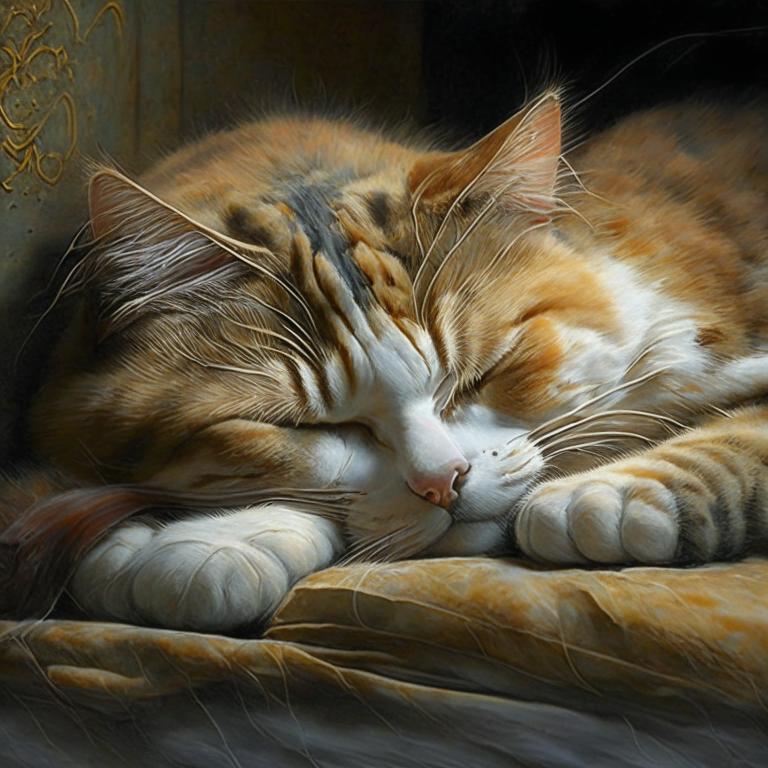 Сон Спящая кошка